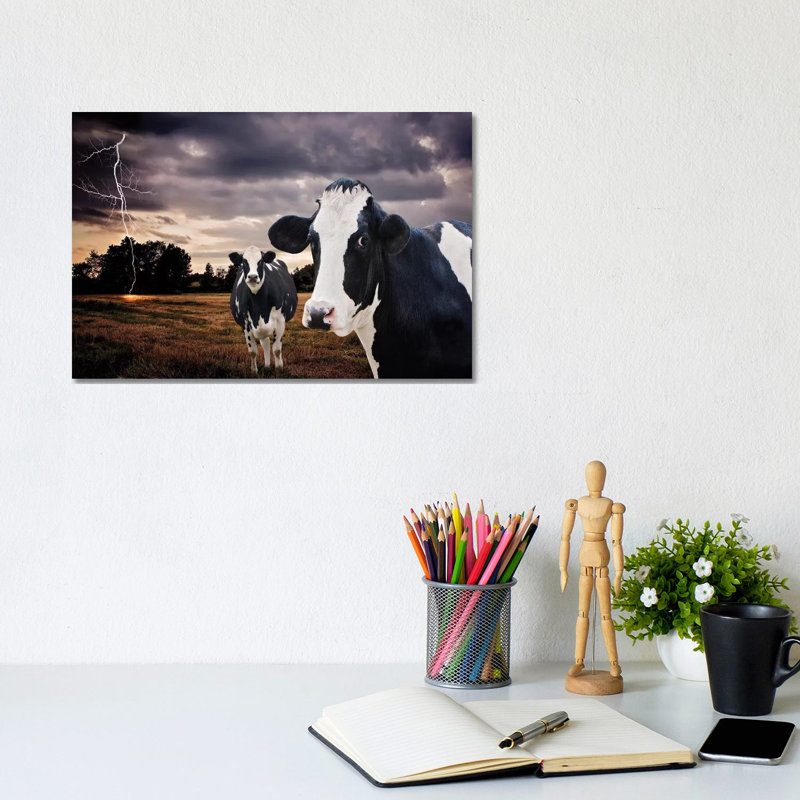 Till The Cows Come Home by Karen Burke - Wrapped Canvas Print, 20.32cm H x 30.48cm W x 1.91cm D
