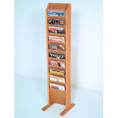 Delia Wood Free Standing Magazine Rack