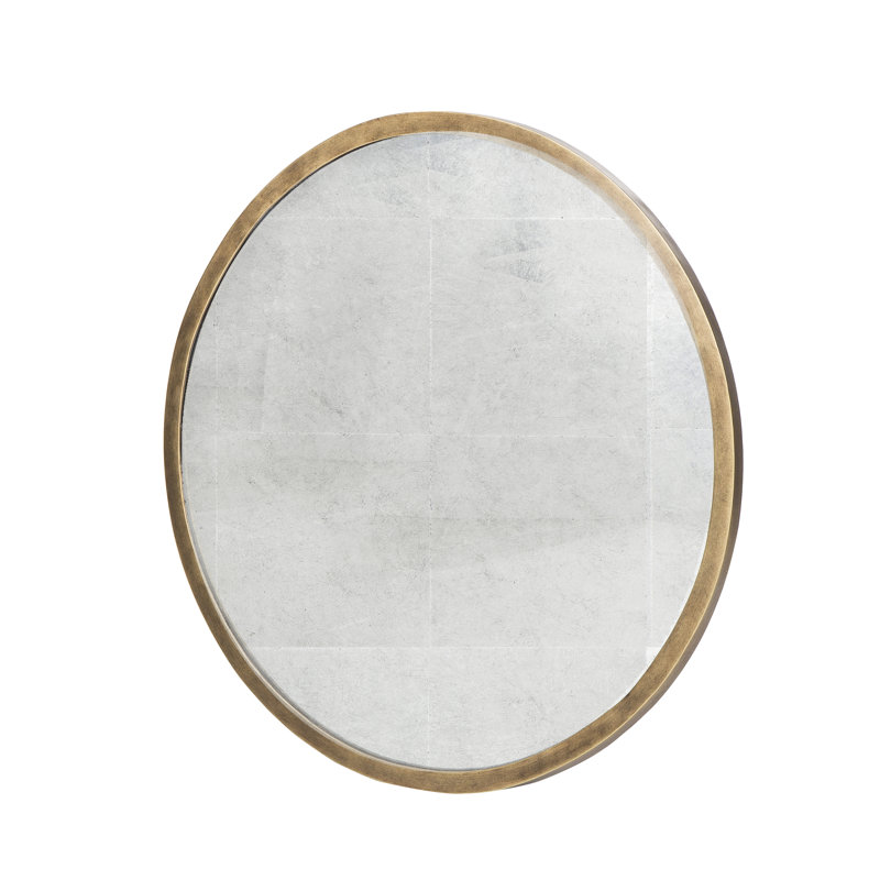 Beauhome Framed Mirror, 30" H x 30" W, Gold