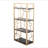 Contemporary Bookcase Metal And Wood-324260176