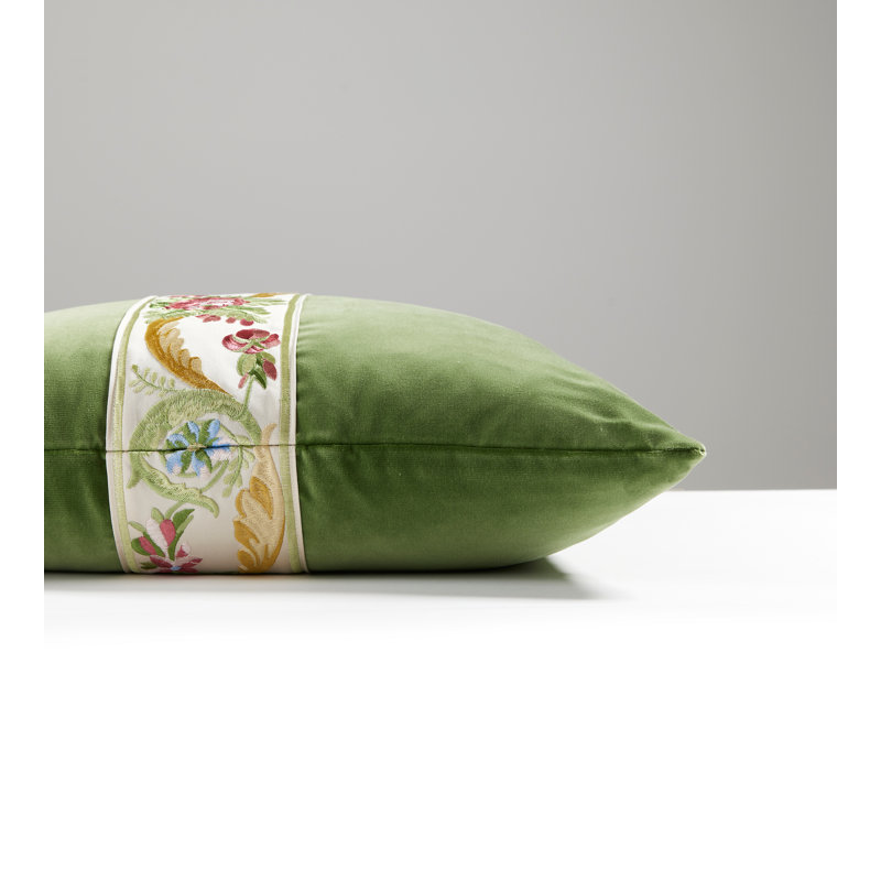 The MET x The House of Scalamandre Reine/Linley Pillow, Multi Bloom/Seamist