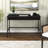 47.9" Wide Fluted Writing Desk with 3 Storage Drawers — Black Mid-Century Modern Steel Desk for Home Office | Vera-1264998099