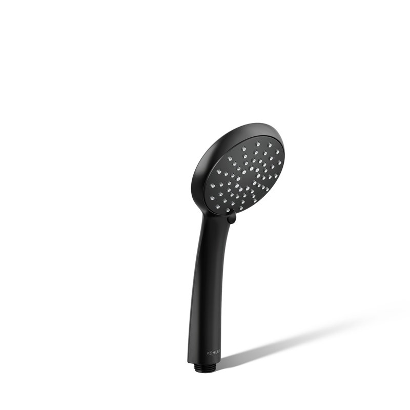 Douche à main à trois fonctions Bellera, Noir mat, 1,75 gallons par minute
