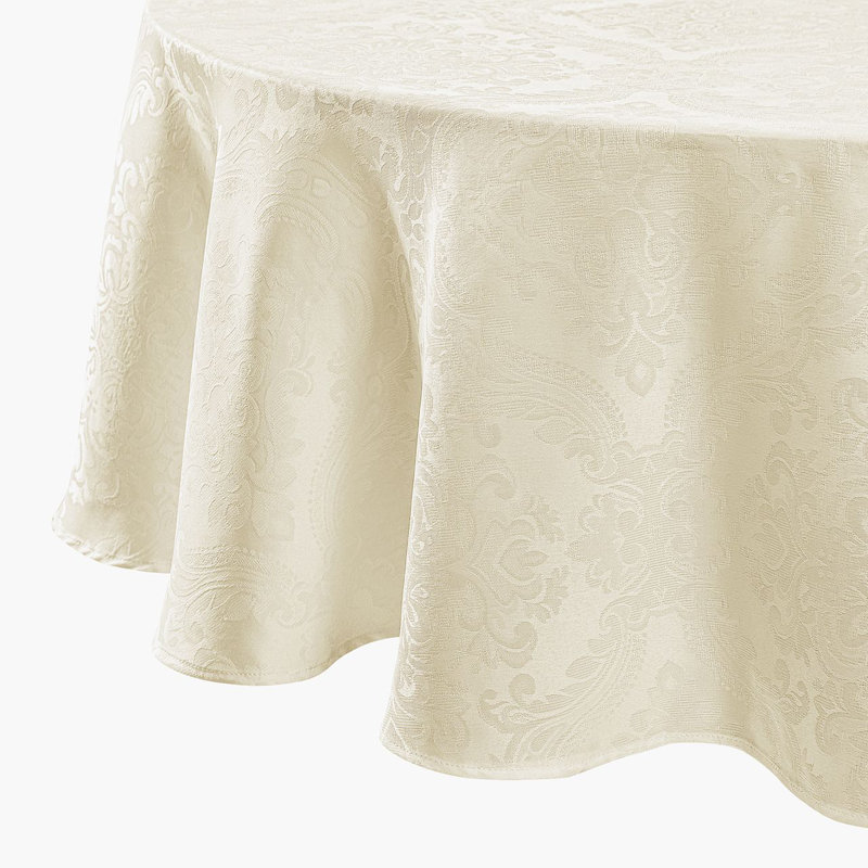 Nappe Corson, Ivoire ivoire, Rond 70 po x l 70 po