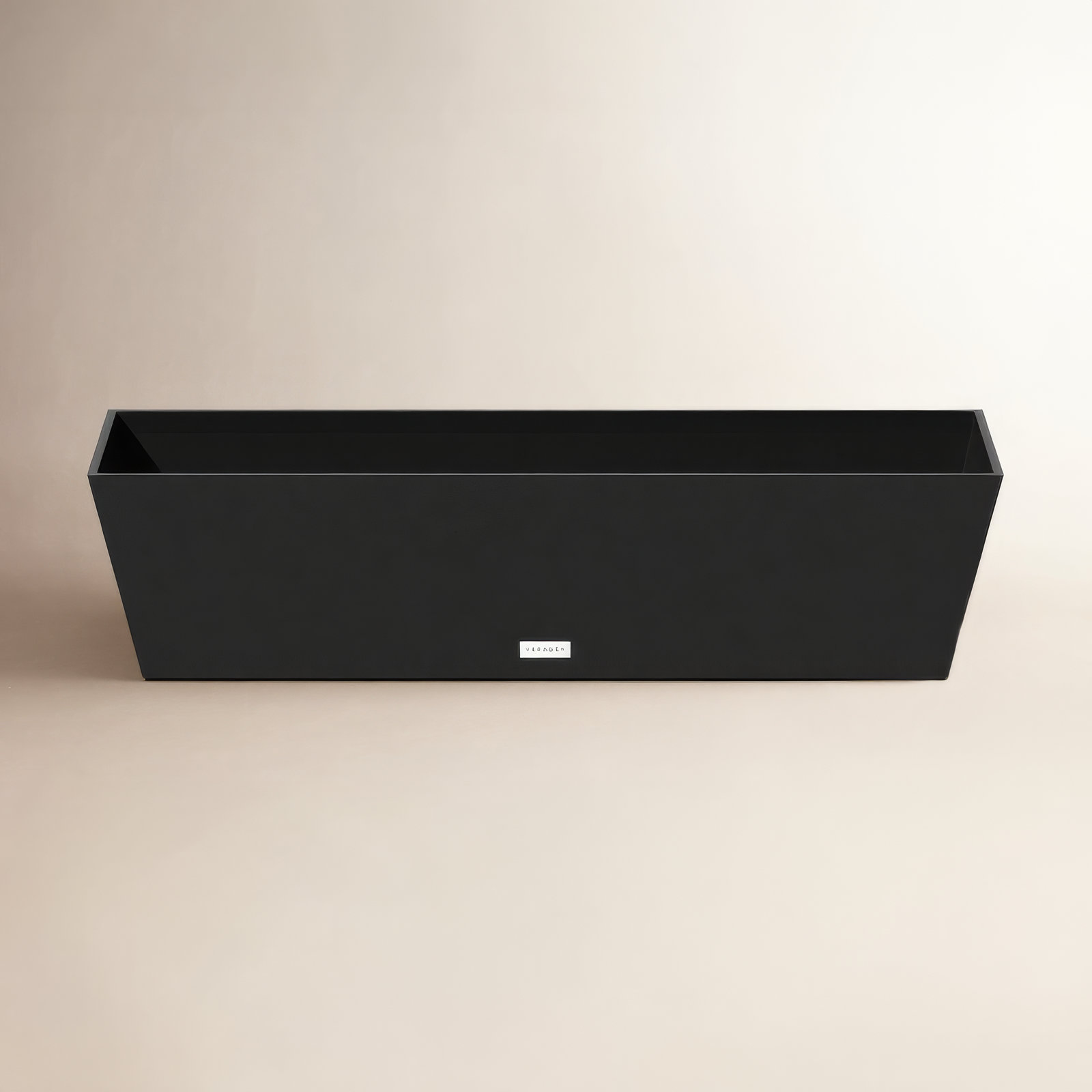 Pure Series Window Box Planter, Black, 9" H x 36" W x 10" D, Set of 1