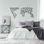 Accessoire mural décoratif en métal, finition noire, 33,5 po x 67 po | 100% métal, épaisseur: 0,08 pouce | Fixation murale facile avec pièce arrière | Décoration élégante pour le salon, le bureau et plus encore-796714877-796714875