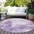 Bravari Purple Washable Indoor-Outdoor Rug - LOOMLAN-1073431552