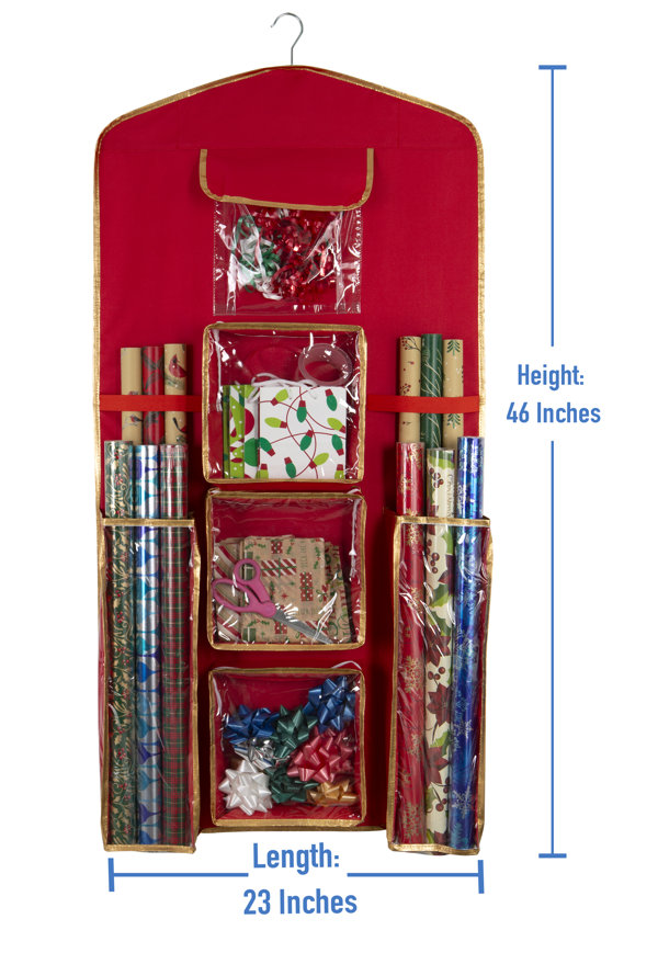 Hearth & Harbor Christmas Wrapping Paper Storage Organizer