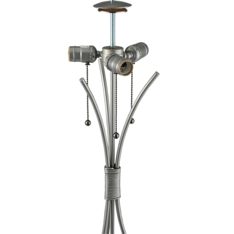 Wrought Iron Curved Arm Lamp Base