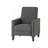 Dark Grey Linen Push Back Chair For Elegant Home Décor-1165183694