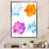 Impression argent sur toile encadrée