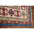 Blue Geometric Kazak Oriental Area Rug