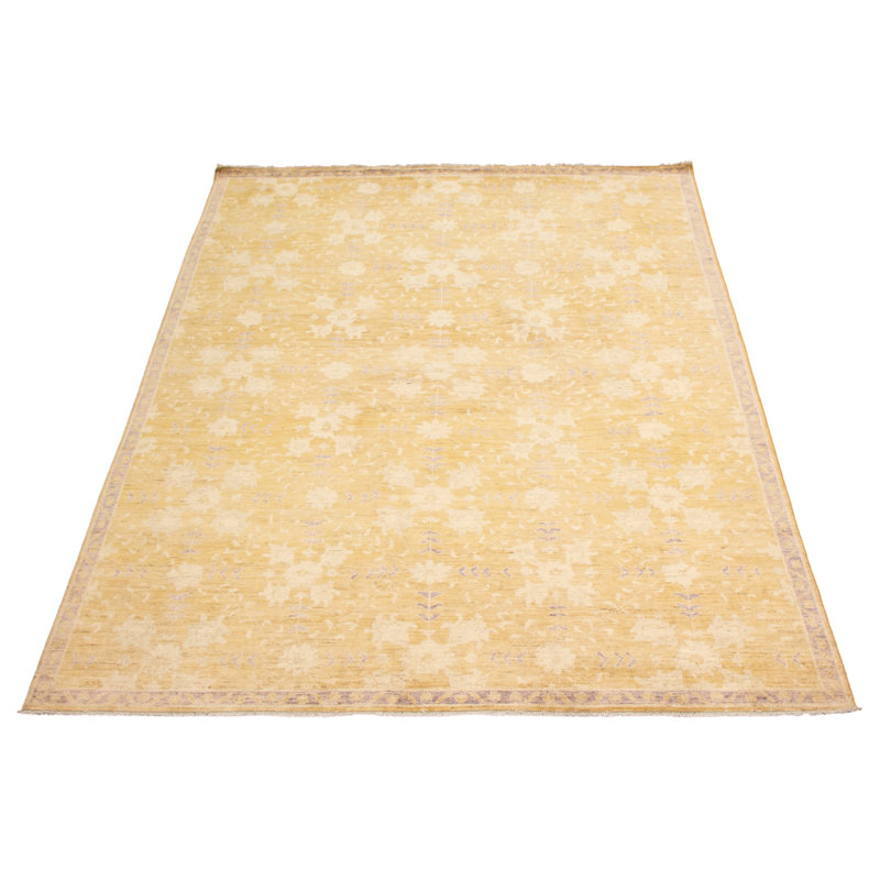 Tapis or foncé Peshawar Oushak 8 pi 10 po x 11 pi 10 po