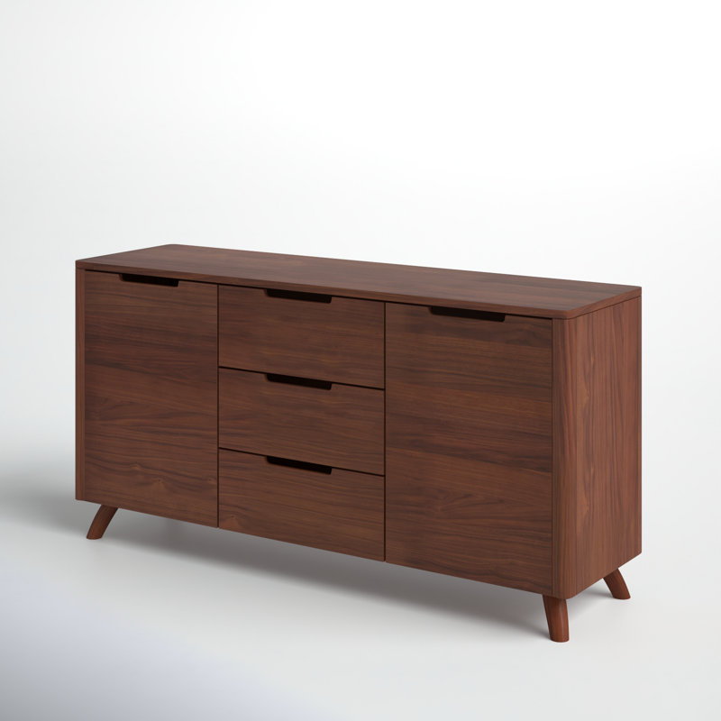 Reginald 63'' Walnut Mid-Century Modern Sideboard