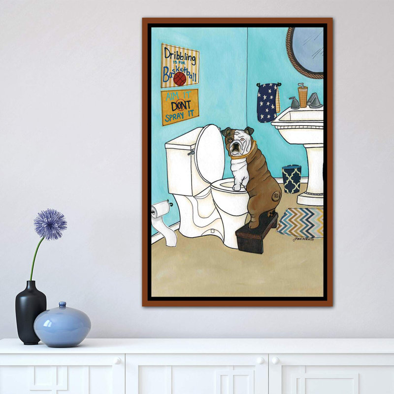 «Dribble Is For Basketball» - Imprimé, H 26 po x l 18 po x 1,5 po, Toile avec cadre en bois classique