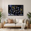 Art mural en métal Fruit prune noire et grise-457386914