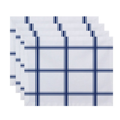 Arlene Polyester Plaid Rectangle Placemat