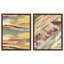 Ensemble de décorations murales encadrées "Coastal Earth Harmony" par Art Remedy, cadre noir, 20 x 24-791213313-791213321