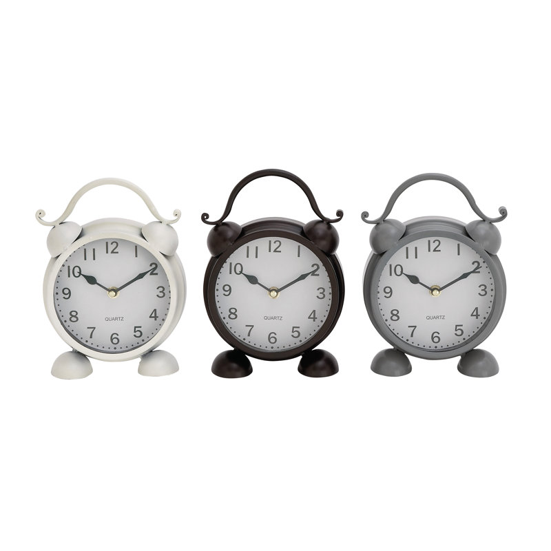 Horloge de table en métal