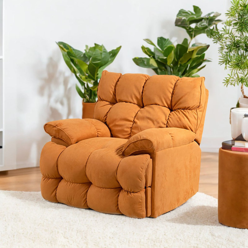 Fauteuil inclinable pivotant Lounge On Double, Orange