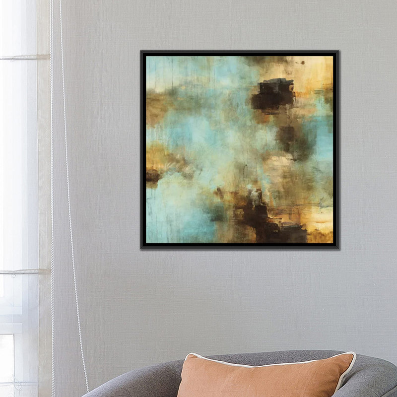 « stores i », impression sur toile, H 18 po x l 18 po x P 1,5 po, Toile avec cadre noir, Pas de tapis