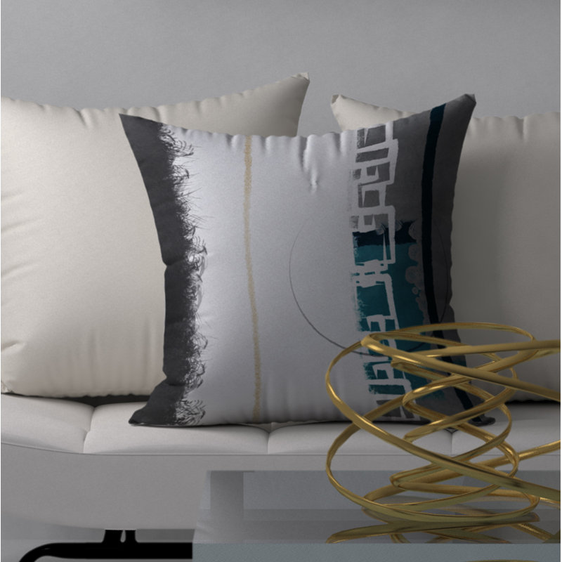 Housse de coussin carrée Frederik/insert, H 24 po x l 24 po