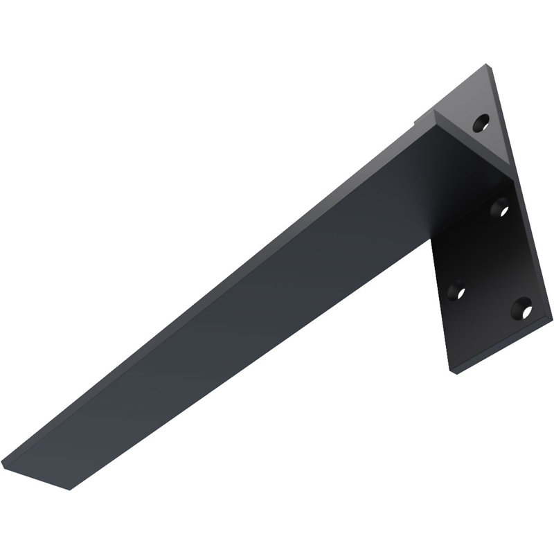 Fixation murale flottante en acier robuste, H 20 po x l 8 po x P 2,5 po