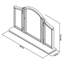Aaden Wood Flat Wall Mirror