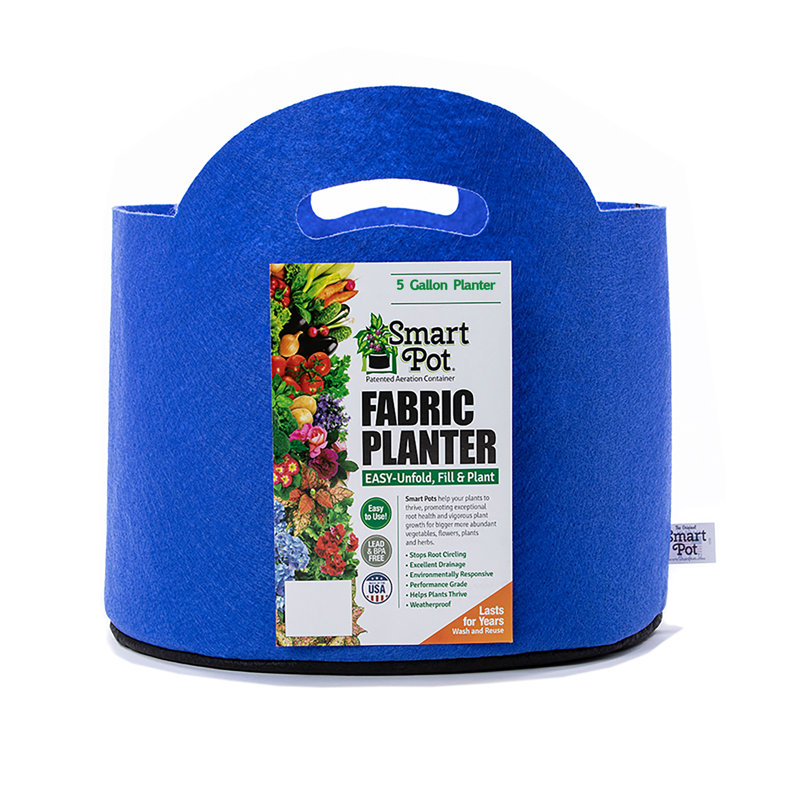 Jardinière en tissu Smart Pot®, 9,5 x 12 x 12, Bleu