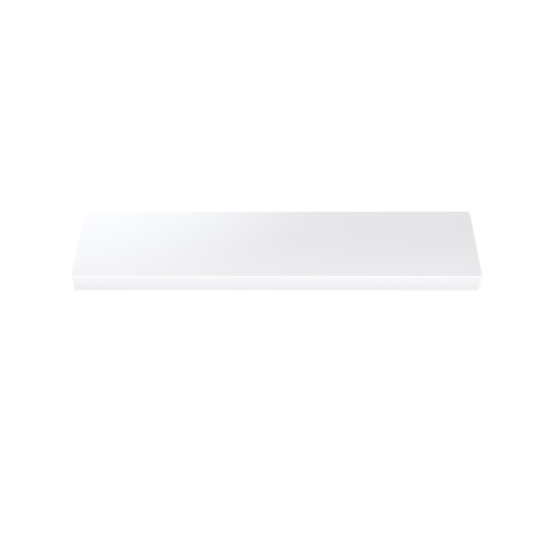 Painted Wood Floating Shelf, White