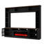 Meuble télé avec foyer Emberline 95,5 po pour téléviseurs jusqu'à 80 po, console centrale multimédia-135348471