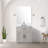 Shelter 30 in W x 22 in D White Oak Single Bath Vanity, Carrara Marble Top and 28 in Mirror
