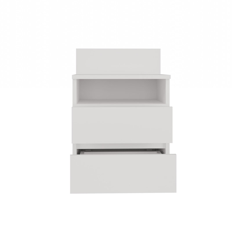 40cm W 2 - Drawer Chest of Drawers, White