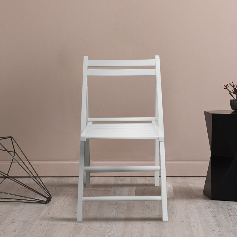 Ensemble de chaises pliantes Donnis, Blanc