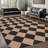 Machine Washable Easy Jute Area Rugs for Living Room Bedroom Distressed Checkered Office Carpet High Traffic Entryway Rug Non Slip Backing Trellis Farmhouse Floor Cover-1122161424