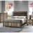 2 Drawer Nightstand For Bedroom - Solid Wood In Brown Rustic With Element Furniture