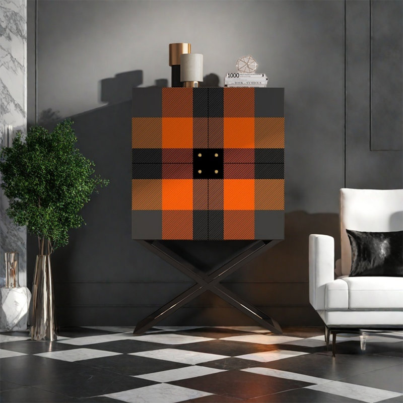 Armoire de rangement minimaliste avec plateau en bois de pin, Noir, noir, noir, noir
