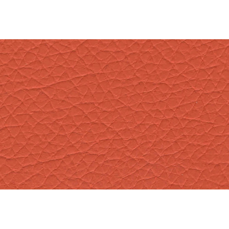 Chaise d'appoint rembourrée en laine Shinkle, Similicuir orange pastel