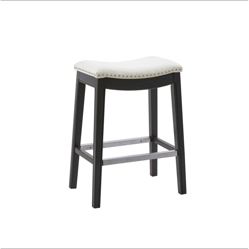 Tabouret de comptoir, Crème, crème, Noir
