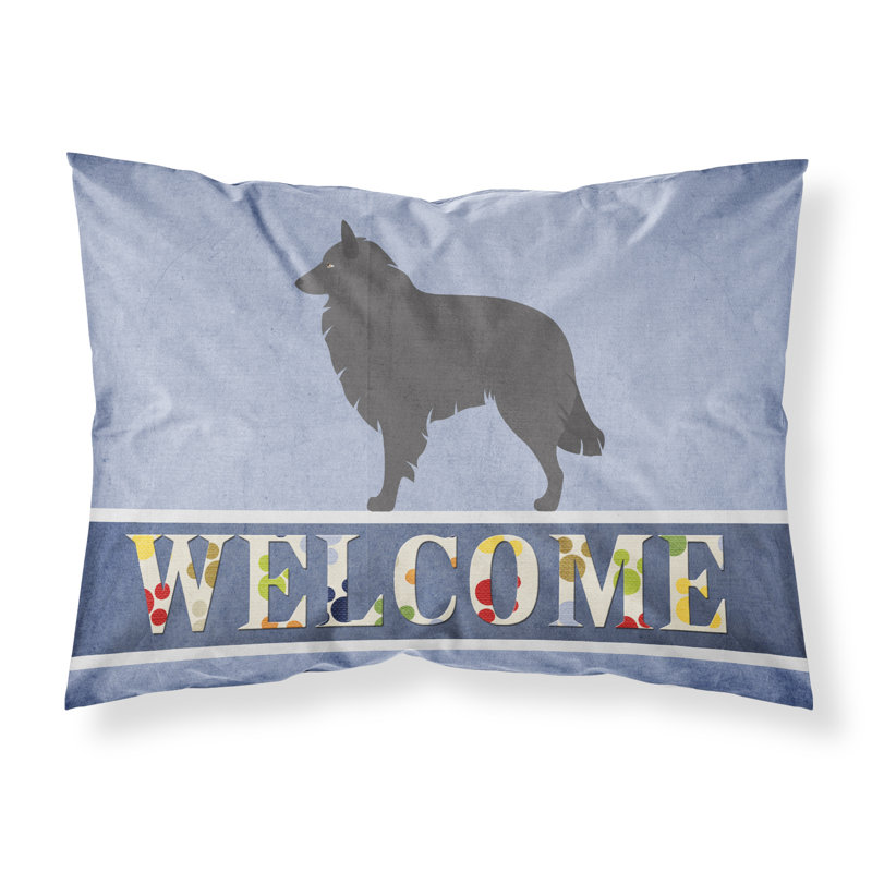 Taie d’oreiller welcome, Berger belge Groenendael
