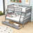 Ciaria Kids Twin Over Full 2 Drawers Wood Bunk Bed-344370675