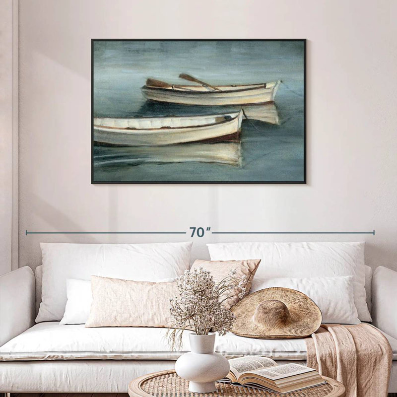 Small Still Waters I, Floating Frame Black, 43" X 29"