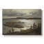 Vue côtière avec îlot et filets de pêche-Hans Gude-Toile tendue avec châssis-c. Fin du 19e siècle-488100443