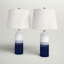 Lampe de table 25,5 po bleu marine / blanc / bleu clair Potton