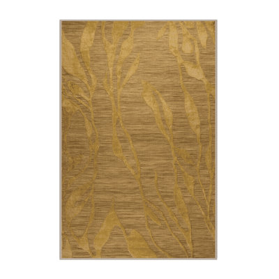 Machine Washable Abstract Brown Area Rug