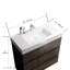 Meuble-lavabo de salle de bain 36 po - Noyer, lavabo blanc, rangement immense, élégant, lavabo pour instruments moderne, accumulations de finition, terrassement-130597515-130597523-130597518