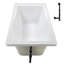Baignoire de trempage en acrylique 60 po x 32 po, drain inclus-97545295