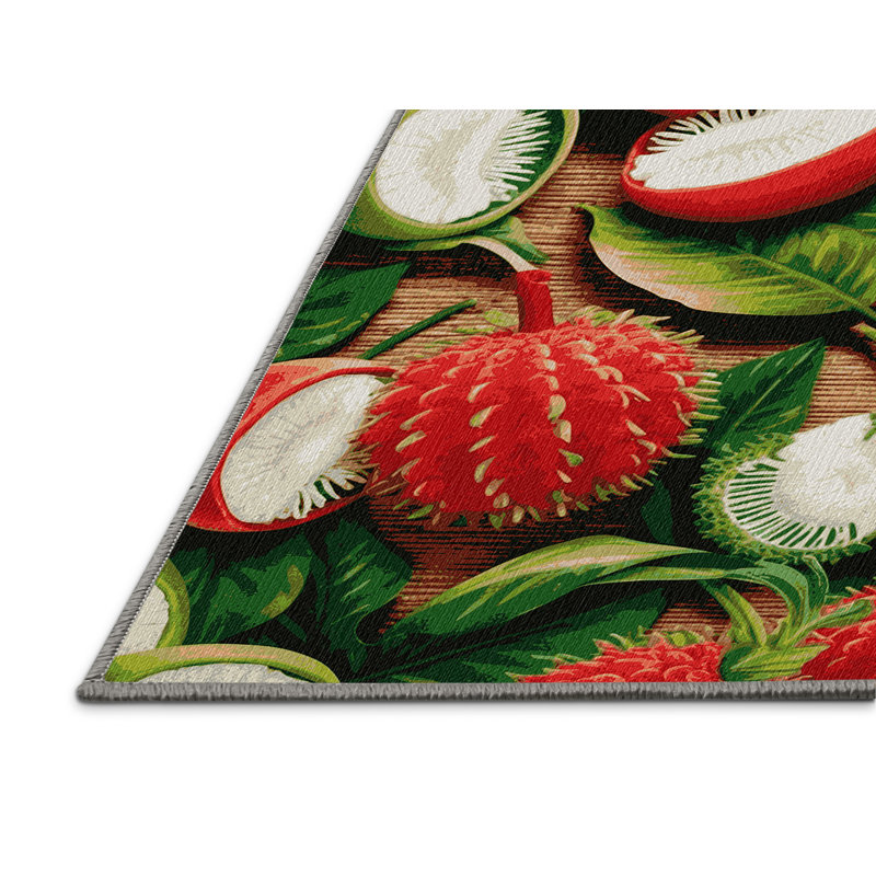  Tapis lavable Rambutan, Rectangulaire 2 pi x 3 pi