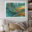 Golden Sunshine Wild Turquoise River Abstract I - peinture murale abstraite-1048098400-1048098405