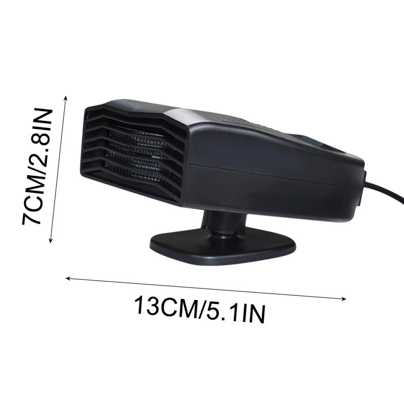 Portable Car Heater 12V Heating Auto Windshield Fan Fast Heating Defrost Defogger For All Cars